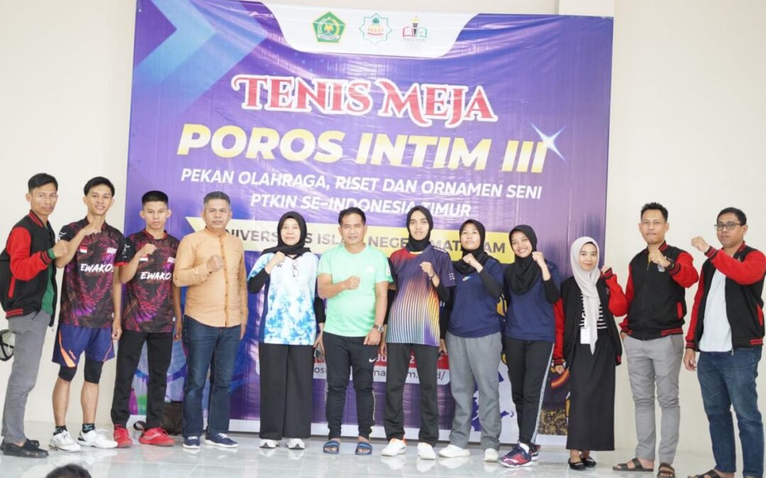 Cabor Tennis Meja UIN Makassar Sabet 5 Medali di Poros Intim III, 4 Emas dan 1 Perak