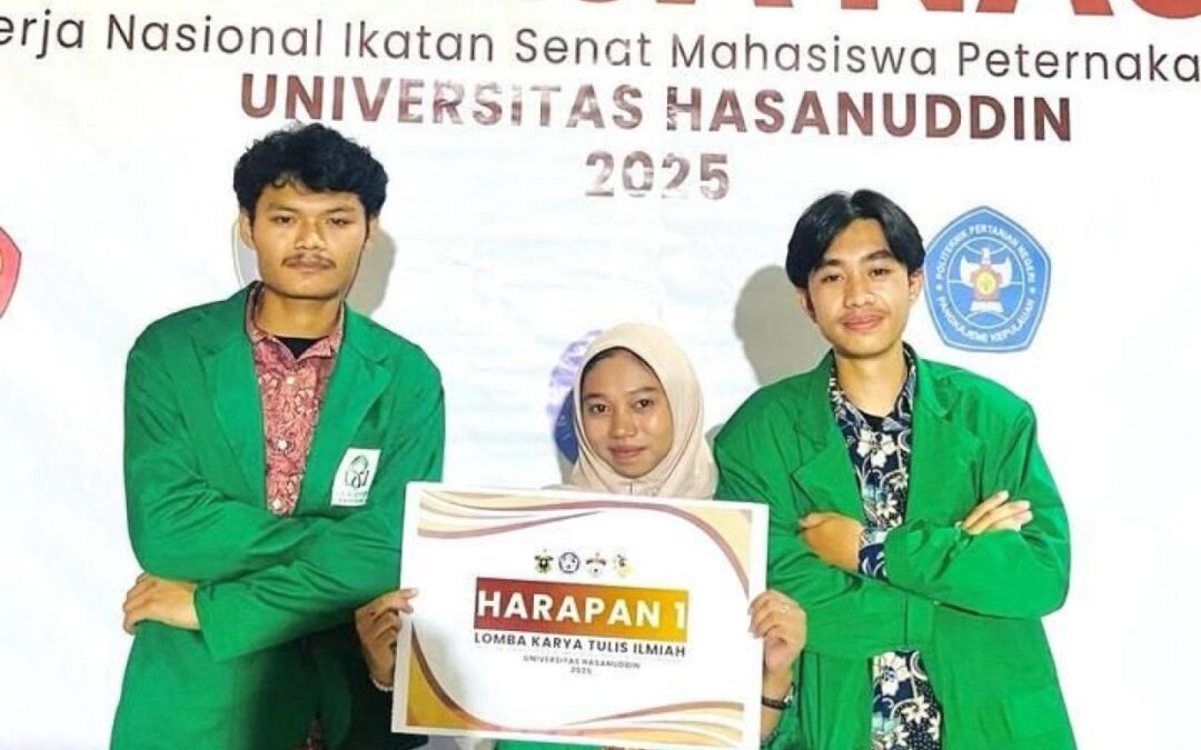 Mahasiswa Peternakan UIN Alauddin Makassar Juara Harapan 1 LKTI Nasional ISMAPETI di UNHAS
