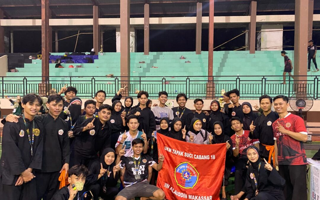 16 Medali Bawa UKM Tapak Suci UIN Alauddin Juara Umum I di Kejurnas Pencak Silat